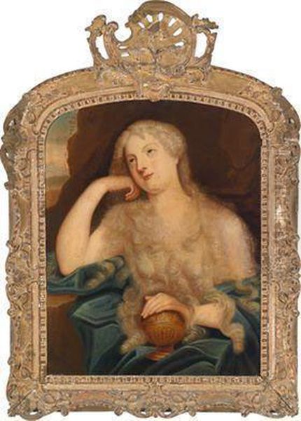 Die Bussende Maria Magdalena Oil Painting by Carle van Loo