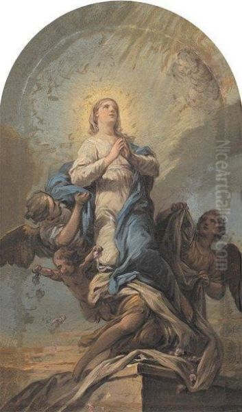 L'assomption De La Vierge Oil Painting by Carle van Loo