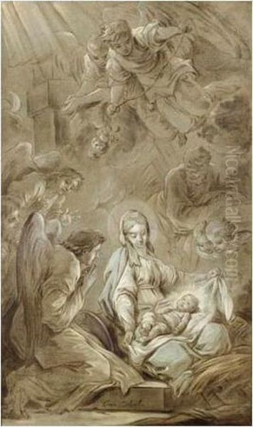 La Nativite Oil Painting by Carle van Loo