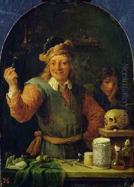 The Dentist Oil Painting by David The Younger Teniers