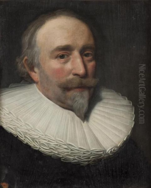 Frederik Van Nassau Prins Vanoranje Oil Painting by Michiel Jansz. Van Miereveldt