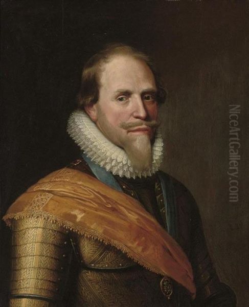 Portrait Of Maurice Of Nassau Oil Painting by Michiel Jansz. Van Miereveldt