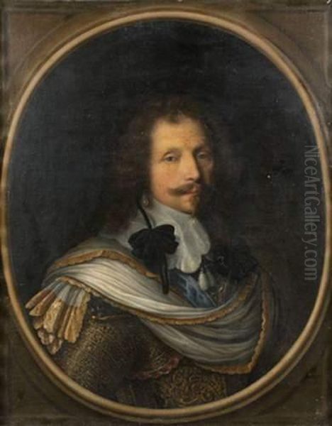 Portrait De Gentilhomme Oil Painting by Michiel Jansz. Van Miereveldt