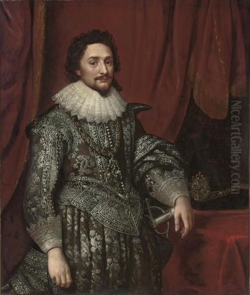 Portrait Of Frederick V Of Bohemia Oil Painting by Michiel Jansz. Van Miereveldt