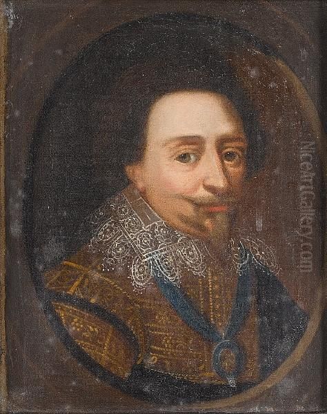 Follower Of Michiel Janszoon Van
 Mierevelt : A 17th Century Dutch Portrait Of Stadholder Frederik 
Hendrik, Prince Of Orange Oil Painting by Michiel Jansz. Van Miereveldt