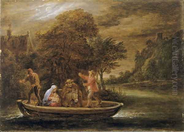 The Flight into Egypt Oil Painting by David The Younger Teniers