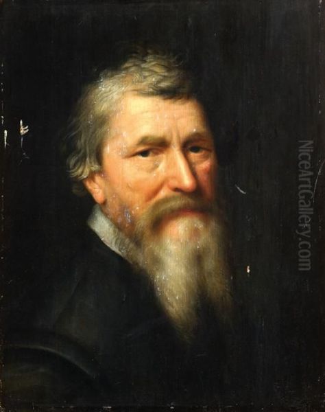 Portrait Of An Older Man With A Beard Oil Painting by Michiel Jansz. Van Miereveldt