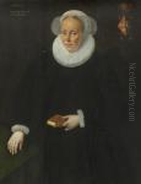 Bildnis Eines 70-jahrigen Mannes
 Und Einer 54-jahrigen Frau. Oil Painting by Michiel Jansz. Van Miereveldt