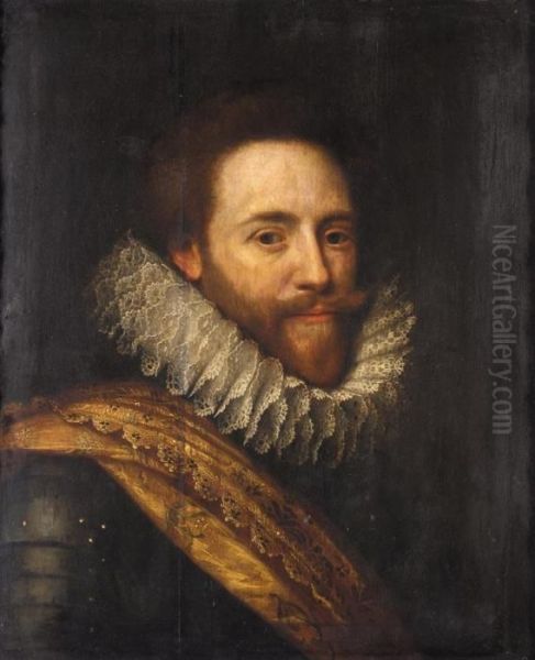 Portrait Of Stadholder Frederick Hendrick Prince Of 

 Orange Oil Painting by Michiel Jansz. Van Miereveldt