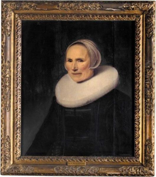 Portrait Of A Lady Oil Painting by Michiel Jansz. Van Miereveldt