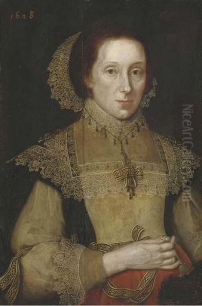 Portrait Of A Lady Oil Painting by Michiel Jansz. Van Miereveldt