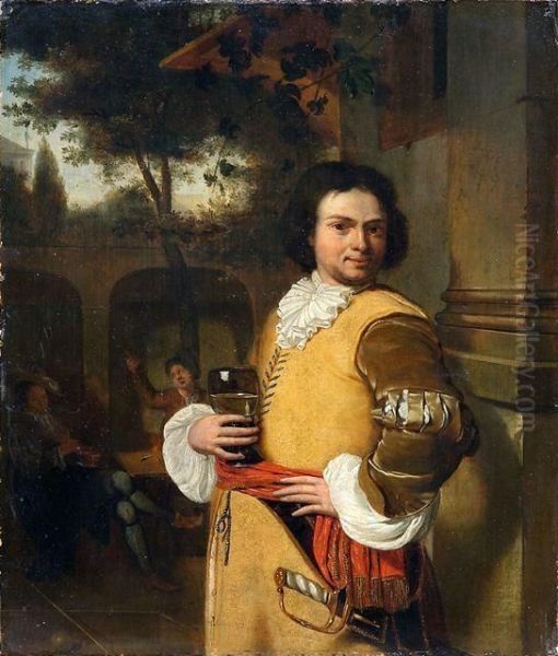 Mann Mit Romer by Willem van Mieris