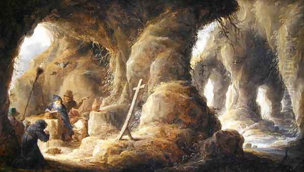 The Temptation of St. Anthony 2 Oil Painting by David The Younger Teniers