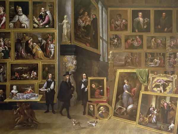 The Picture Gallery of Archduke Leopold Wilhelm 1614-61 Oil Painting by David The Younger Teniers