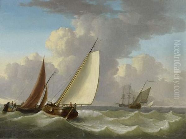 Marine Oil Painting by Jan van Os