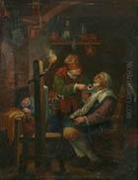 Dal Barbiere Oil Painting by Jan van Os