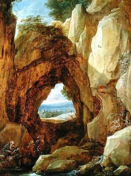 Interior of a Cave Oil Painting by David The Younger Teniers