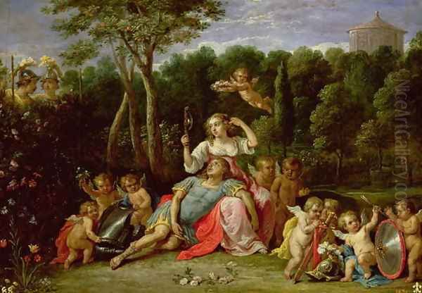 The Garden of Armida Oil Painting by David The Younger Teniers