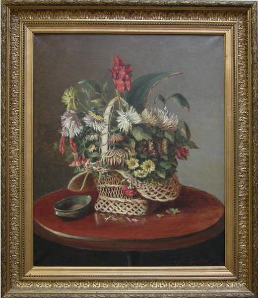 Panier Fleuri Oil Painting by Adriaen Jansz. Van Ostade