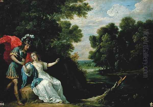 The Reconciliation of Rinaldo and Armida, 1836 Oil Painting by David The Younger Teniers