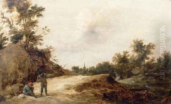 Landscape with Travellers Oil Painting by David The Younger Teniers