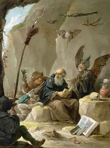 The Temptation of St. Anthony 4 Oil Painting by David The Younger Teniers