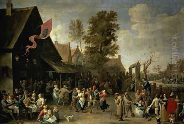 The Consecration of a Village Church, c.1650 Oil Painting by David The Younger Teniers