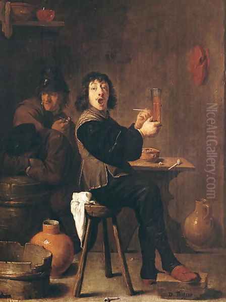 The Happy Soldier Oil Painting by David The Younger Teniers