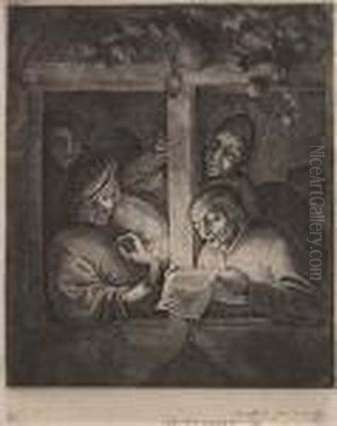 Two Etchings.
The Singers Oil Painting by Adriaen Jansz. Van Ostade