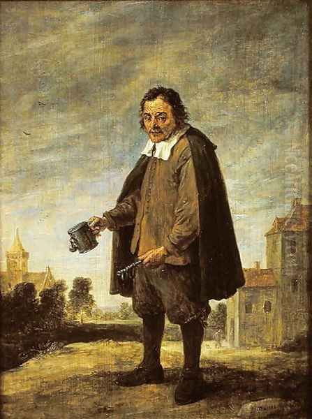 The Collector, 1671 Oil Painting by David The Younger Teniers