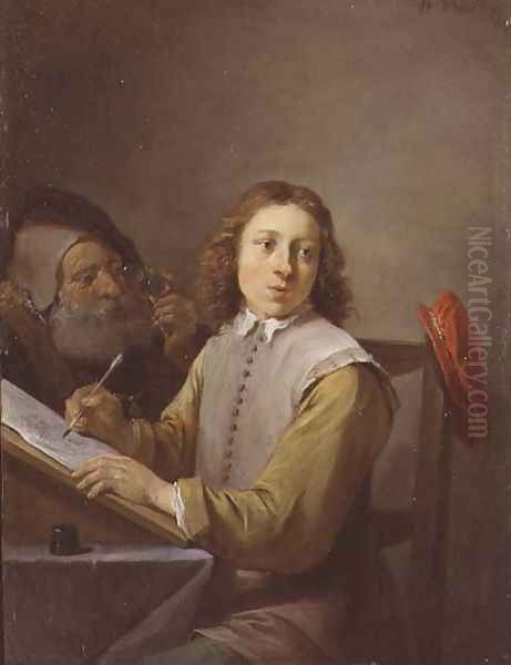 The Five Senses Series- Seeing Oil Painting by David The Younger Teniers