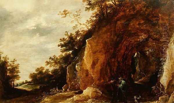 Landscape with Travellers 2 Oil Painting by David The Younger Teniers