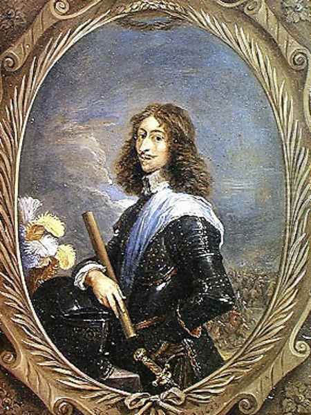 Portrait of Louis II 1621-86 Prince of Bourbon, future Grand Conde Oil Painting by David The Younger Teniers