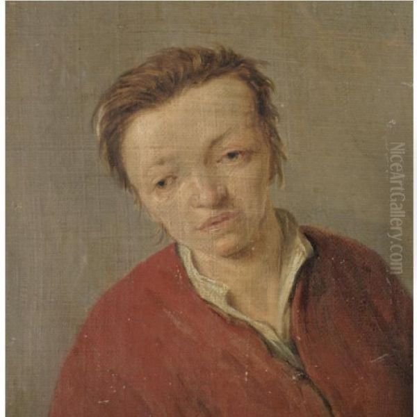 A Tronie Of A Young Boy Oil Painting by Isaack Jansz. van Ostade