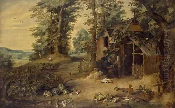 Landscape Oil Painting by David The Younger Teniers