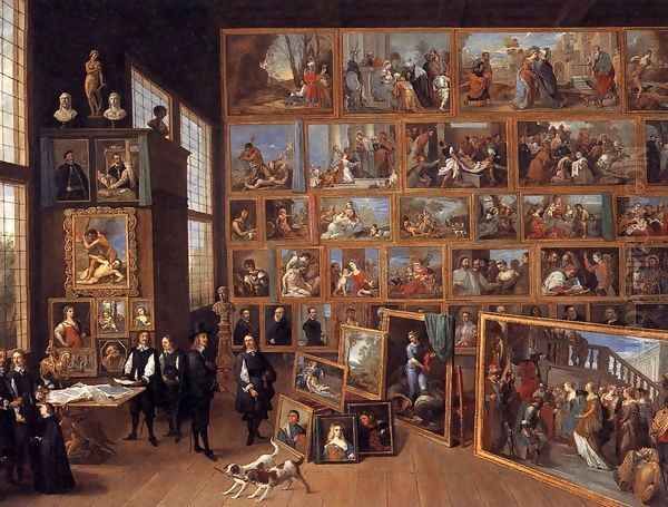 The Art Collection of Archduke Leopold Wilhelm in Brussels 1651 Oil Painting by David The Younger Teniers