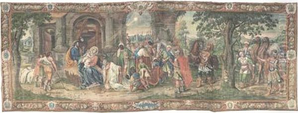 The Adoration Of The Magi Oil Painting by Cornelis Van Poelenburch