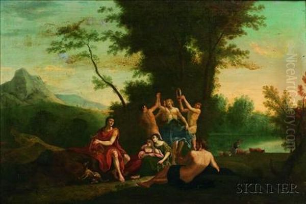 In Arcadia Oil Painting by Cornelis Van Poelenburch