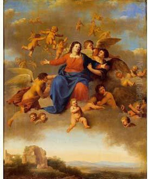 L'assomption De La Vierge Oil Painting by Cornelis Van Poelenburch