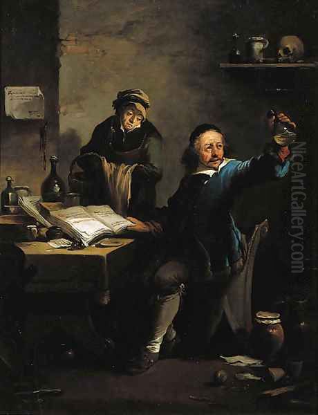 The Doctor's Visit Oil Painting by David The Younger Teniers