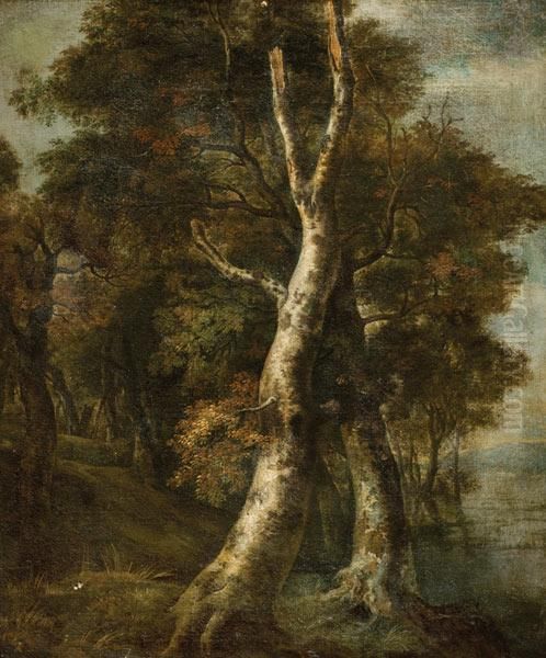 Bosque Oil Painting by Jacob Van Ruisdael