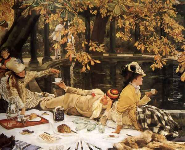 Holyday (or The Picnic) Oil Painting by James Jacques Joseph Tissot