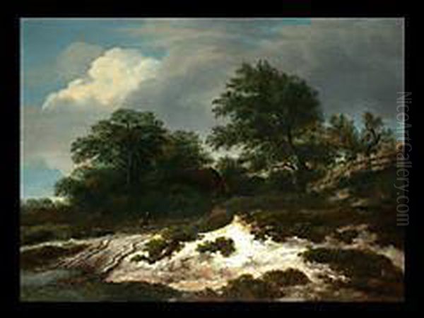 Dunen Mit Einem Dorf Oil Painting by Jacob Van Ruisdael