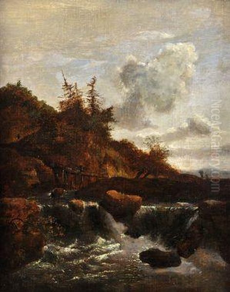 Horsky Potok Oil Painting by Salomon van Ruysdael