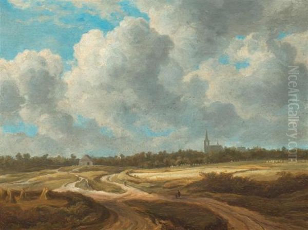 Dutch Landscape Oil Painting by Salomon van Ruysdael