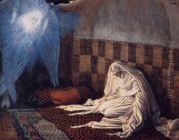 The Annunciation 1886-96 Oil Painting by James Jacques Joseph Tissot