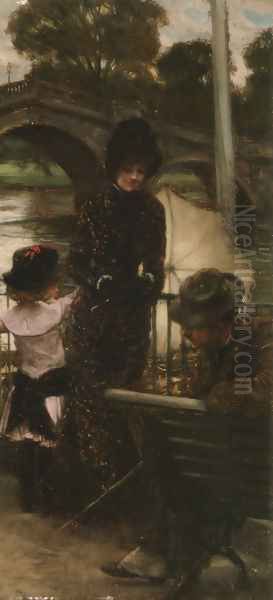 A Declaration Of Love Oil Painting by James Jacques Joseph Tissot