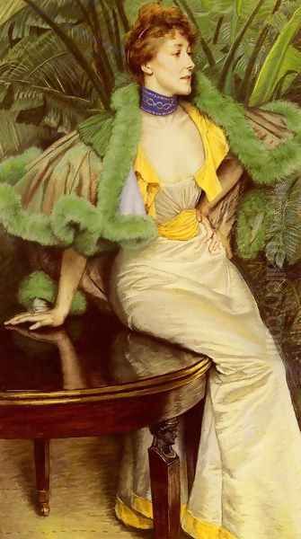 The Princesse De Broglie Oil Painting by James Jacques Joseph Tissot