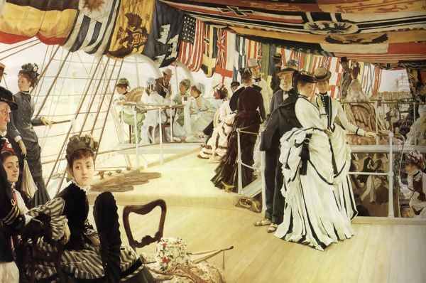 The Ball On Shipboard Oil Painting by James Jacques Joseph Tissot