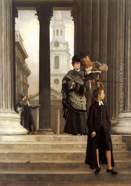 London Visitors 1874 Oil Painting by James Jacques Joseph Tissot